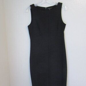 Theory Little Black Dress Sleeveless Size 6 Back Zip Closure Wool Blend